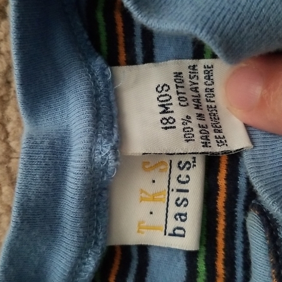 TKS Basics Boy's Stripe Onesie - Picture 4 of 5